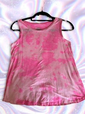 Justice Pink Tie-Dye Tank Top